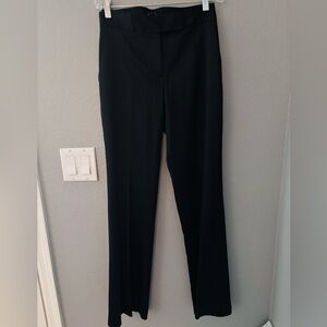 Theory Classic Black Satin Flare Pants Size 6